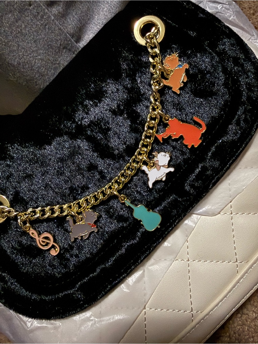 Disney Loungefly Aristocats Charm Crossbody Bag - New with Tags - Picture 2 of 3